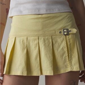 BDG Shaina Belted Linen Micro Mini Skort Size Large  $59